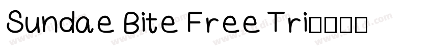 Sundae Bite Free Tri字体转换